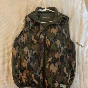 TSG Camo/dark green reversible vest